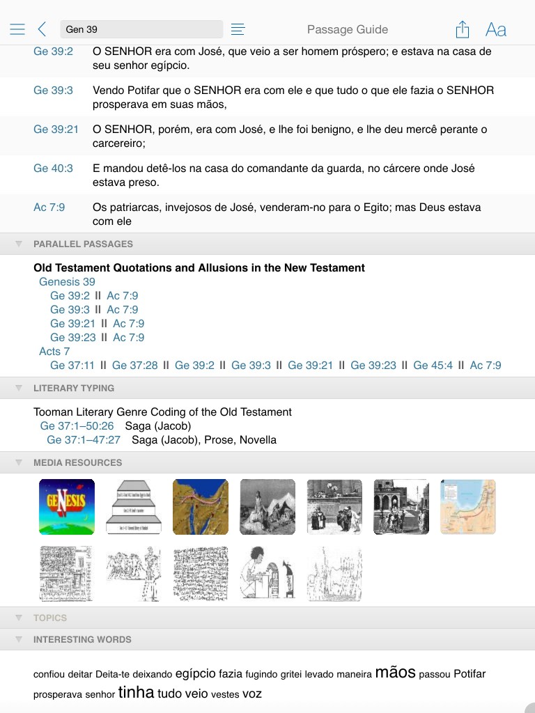 Guia de Passagem do Logos Bible Software para iPad