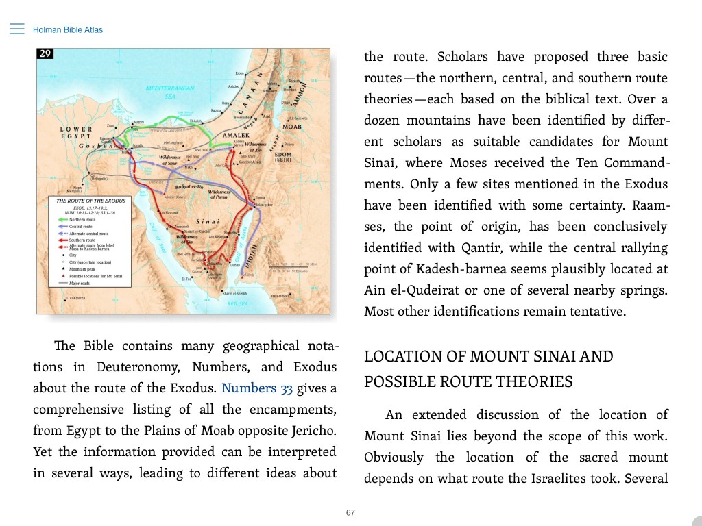 Imagem do Holman Bible Atlas no Logos para iPad.