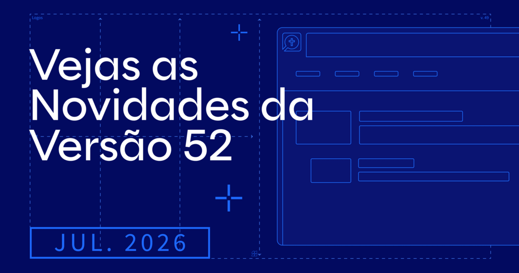 O título “O que há de novo no Logos? Março de 2026” em um fundo azul escuro.
