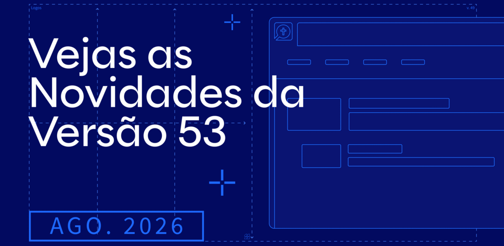 O título, Novidades do Logos: Setembro de 2026 sobre um fundo azul-escuro.