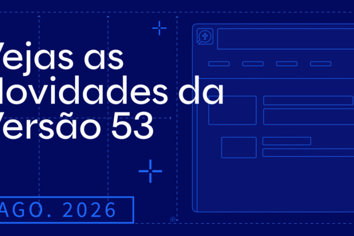 O título, Novidades do Logos: Setembro de 2026 sobre um fundo azul-escuro.