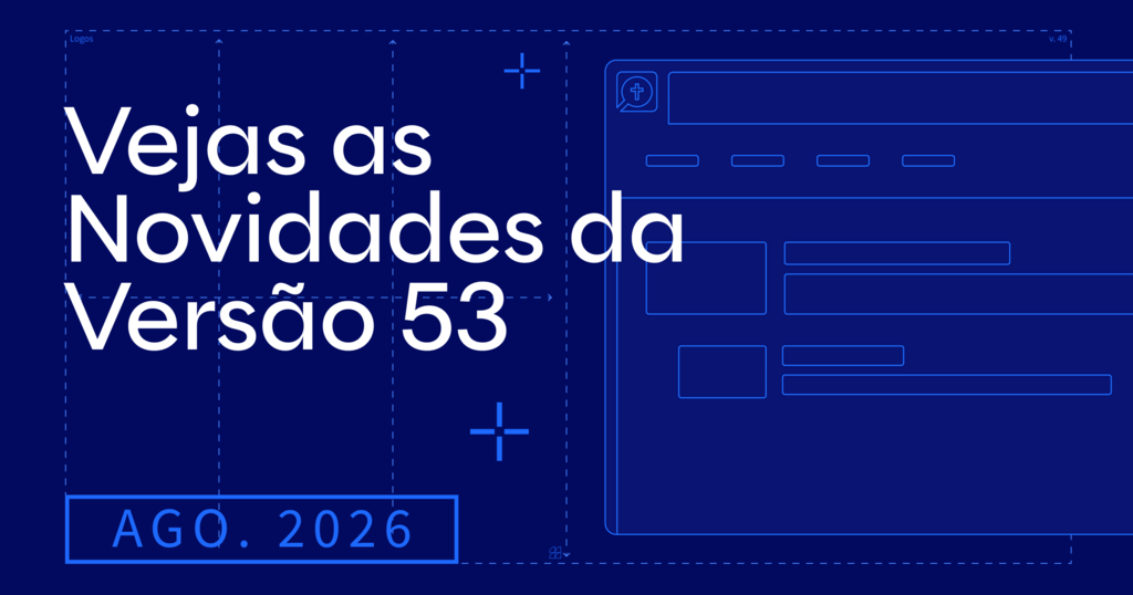 O título, Novidades do Logos: Setembro de 2026 sobre um fundo azul-escuro.