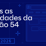 O título “O que há de novo no Logos? Outubro de 2026” em um fundo azul escuro.
